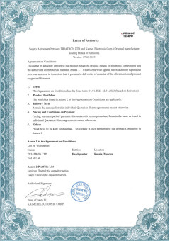 Сертификат JAMICON