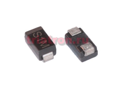 S1M (1A,1000В) DO-214AC (SMA) диод SMD (лента) YANGJIE (SMA) (CMR1-10M, 1SR154-1000, FM4007)