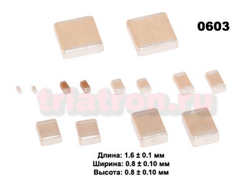 0,01мкф X7R 50в 10% (0603) Чип керам,конденсатор FENGHUA 0603B103K500NT (CAP 0603) (CERCAP 0.01/50V 0603 X7R)