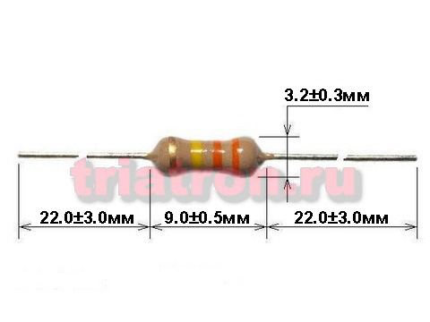750ом CF-1/2W 5% углер.резистор CF12R751JT (C1-4) (RES 0.5w 750om)