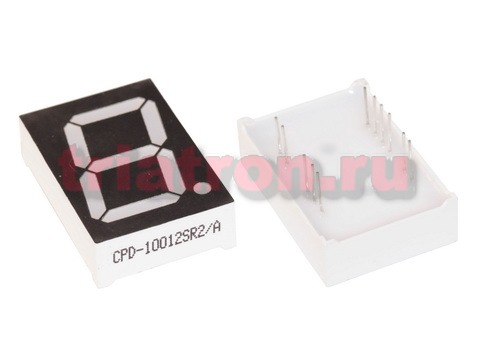 CPD-10012SR2/A (10012BSR) 24*34мм красн 1разр цифр.индикатор общий анод CPM CPD-10012SR2/A (10012BSR) 24*34мм красн 1разр цифр.индикатор общий анод CPM