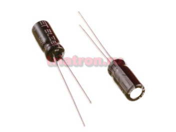 1мкф 400в 105° CD263 (6Х11) конденсатор ELZET ECRH2G010MA00D11C (6Х11) (ECAP 1/400V 0812 CD26L)