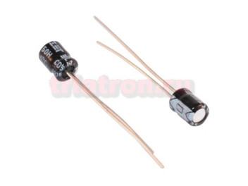 2,2мкф 50в 105° CD50H (4X5) конденсатор супермини ELZET ECKF1H2R2MA00B05C (4X5) (ECAP 2,2/50V)