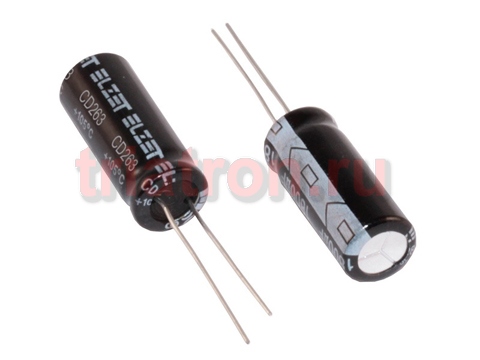 4700мкф 63в 105° CD263 (22Х40) конденсатор ELZET ECRH1J472MA00L40C (22Х40) (ECAP 4700/63V 2240 CD26L)
