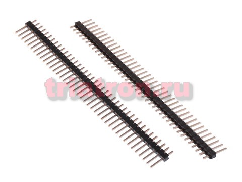 PLS-40 (DS1021-1x40) шаг 2.54мм dip разъем штыревой CONNFLY DS1021-1x40SF11-B