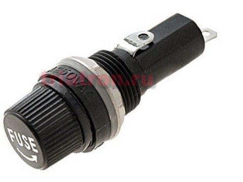 KLS5-255 (6.35x30) 10A,250V аналог ДВП4-4В держ. предохр. материал карболит KLS