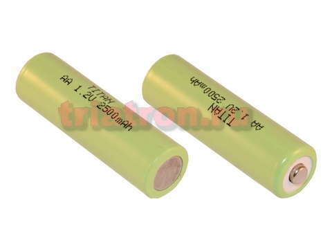 AA2500 (1,2V2500mAh) 50.0x14.5mm Ni-MH аккумулятор бытовой