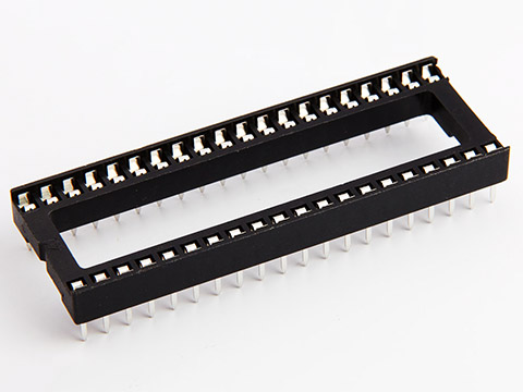 SCL-40 (KLS1-216-40-D=15.24) DIP шаг 2.54мм разъем широкая панель 40 контактов KLS (LOC-640-T051-99, DS1009-40AT1WX, GS31-406)