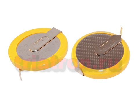 CR2032/1HF (CR2032-VBY2), (3V) 20.0мм, 2 вывода, гориз. эл. питания дисковый