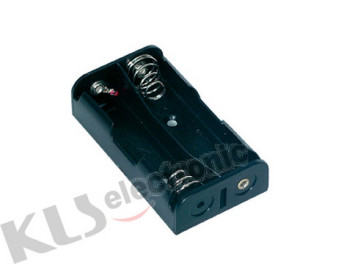 KLS5-802-B, держатель для 2 батарей АА провод 15см. KLS (GSN-32-2PP, BH-603, BH321-1A)