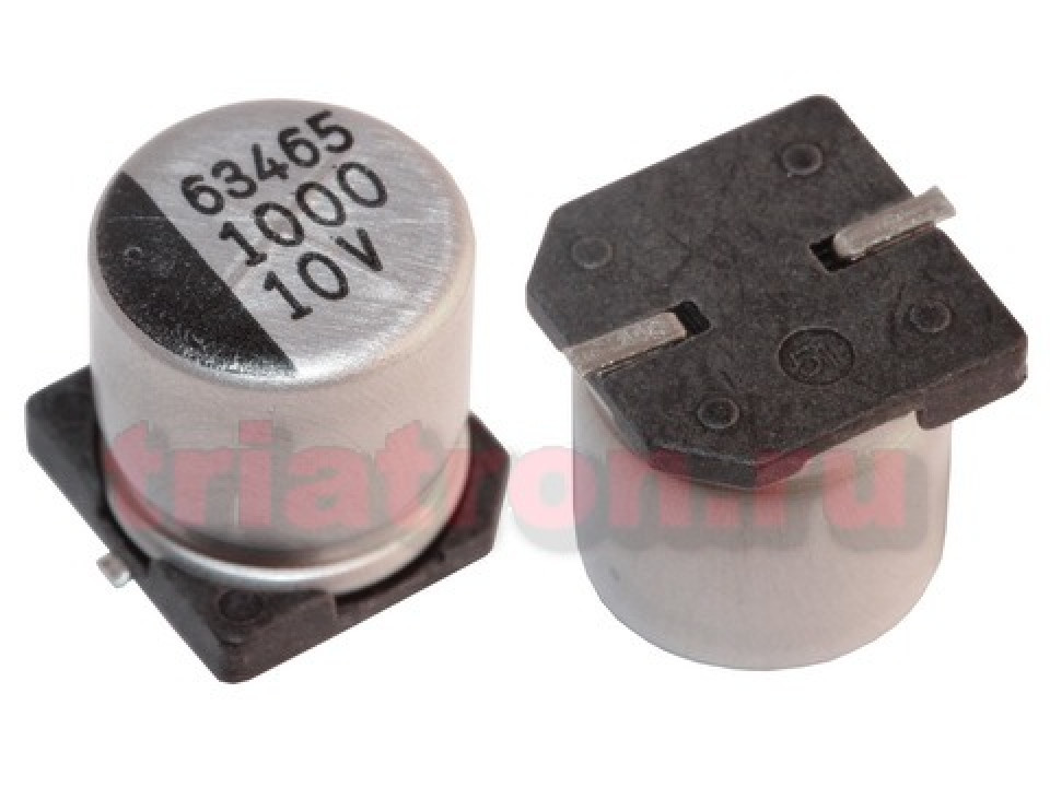 1000мкф 10в SC 85° (10X10) SMD конденсатор SAMWHA SС1A108M10010VR ...