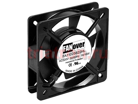 вентилятор 110х110х25мм 220В FA11025S22HL AC (скольжения) FANOVER