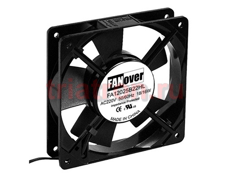 вентилятор 120х120х25мм 220В FA12025S22HL AC (скольжения) FANOVER