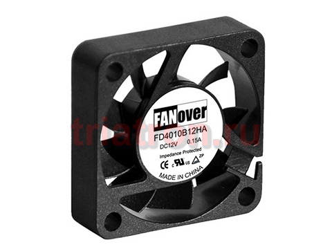 вентилятор 40х40х10мм 12В FD4010S12M DC (скольжения) АНАЛОГ KF0410S1H FANOVER вентилятор 40х40х10мм 12В FD4010S12M DC (скольжения) АНАЛОГ KF0410S1H FANOVER