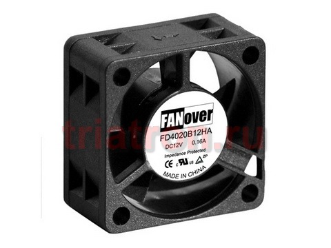 вентилятор 40х40х20мм 12В FD4020S12M DC (скольжения) АНАЛОГ KF0420S1H FANOVER