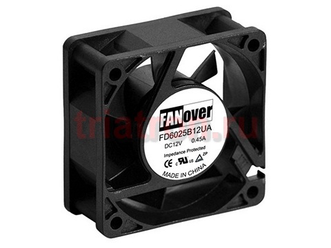 вентилятор 60х60х25мм 24В FD6025S24M DC (скольжения) FANOVER вентилятор 60х60х25мм 24В FD6025S24M DC (скольжения) FANOVER