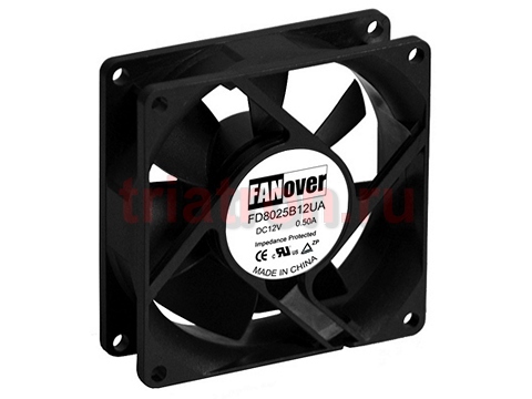 вентилятор 80х80х25мм 24В FD8025S24M DC (скольжения) FANOVER вентилятор 80х80х25мм 24В FD8025S24M DC (скольжения) FANOVER
