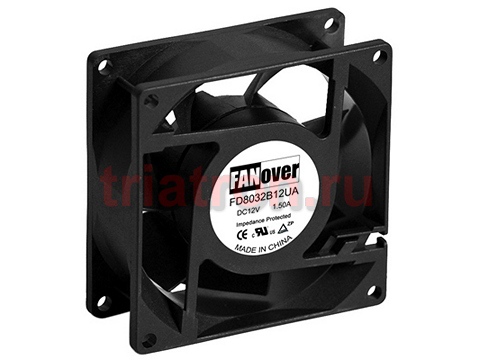 вентилятор 80х80х32мм 12В FD8032B12H DC (качения) FANOVER