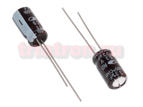 1мкф 450в 105° RD (8Х11,5) конденсатор SAMWHA RD2W105M0811MB (8X11.5) (ECAP 1/450V)