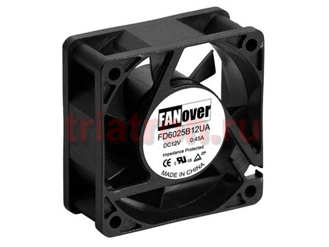 вентилятор 60х60х25мм 24В FD6025S24H DC (скольжения) FANOVER