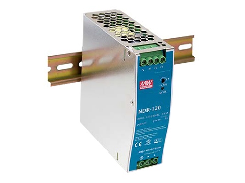 NDR-120-24, Источник питания на DIN рейку, MW NDR-120-24, Источник питания на DIN рейку, MW