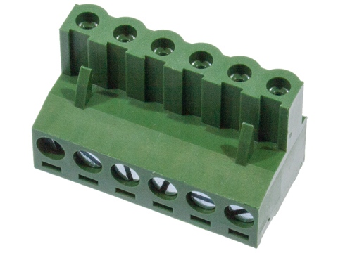 MC100-508-06P, клеммник на провод, шаг 5.08мм 6 конт., DECA SwitchLab