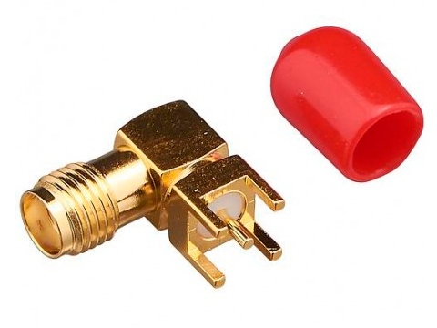 L-KLS1-SMA002, разъем SMA гнездо на плату угл. 50Ом, KLS