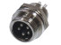 1-566-5, Разъем MIC-12, 5Pin, ''штекер'', металл на корпус, КИТАЙ