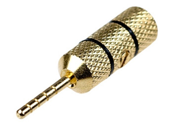 1-648G, разъем ''tip'' ''шт'' мет.''позол.'' на каб. винт ''зубочистка''чер., Китай
