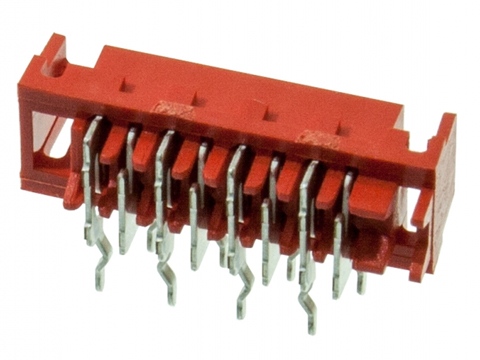 338070-8, Micro-Match-8 розетка на плату 1,27мм, TE Connectivity