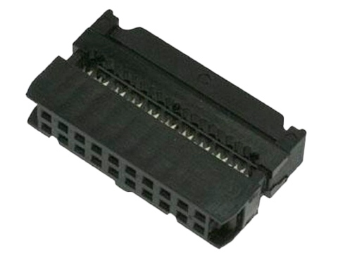 IDC-20F, гнездо на шлейф шаг 2.54мм, NXU