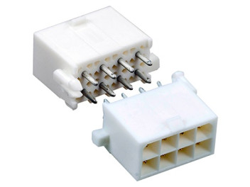 1-794065-1, вилка на плату 2х4 miniUNML, TE Connectivity