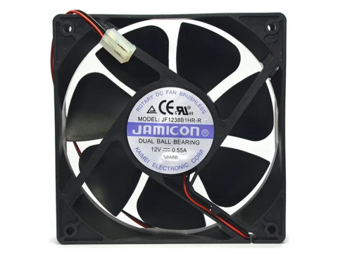 вентилятор 120х120х38мм 12V *JF1238B1HR-R* DC (качения), JAMICON