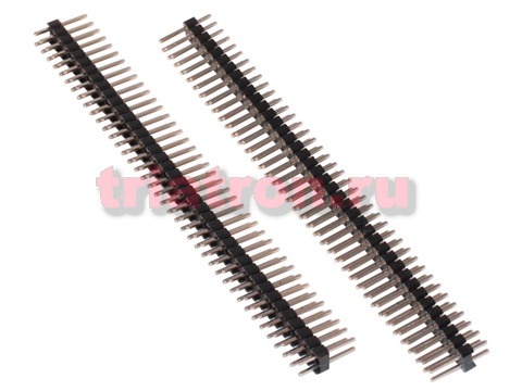 PLD-80, вилка штыревая 2.54мм 2x40 прям., KLS