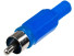 1-200 BL (RP-405), разъем rca ''шт'' пластик на кабель синий, Китай