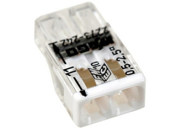 2273-242, электромонтажные экспресс-клеммы, 2х2.50 кв.мм, с пастой, Китай