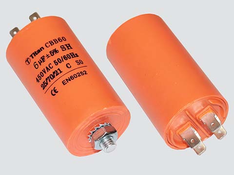 4мкф 450VAC 5% (35Х65) CBB60-E КЛЕММЫ+БОЛТ пусковой конденсатор TITAN CBB60-E405J450V035065