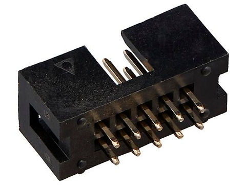 BH-10 (DS1013-10SSiB1-B-0), разъем вилка на плату, CONNFLY