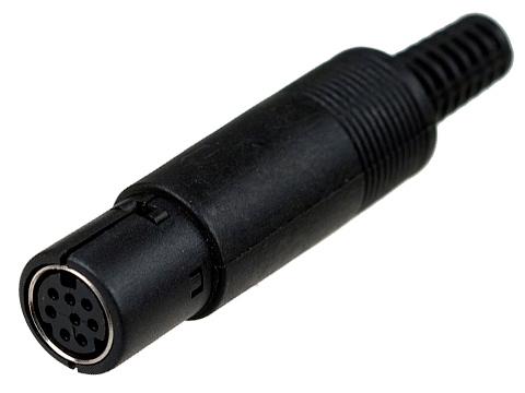 1-476, разъем mini DIN 6 pin ''гн'' пластик на кабель, Китай