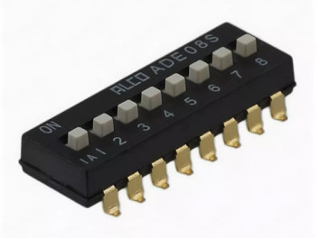 2-1825058-5, Переключатель DIP 10 позиций 24В 0,1А, 2.54mm, TE Connectivity