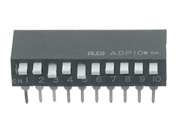 1571999-1, Переключатель DIP 2 позиции 24В 0,1А, 2.54mm, TE Connectivity