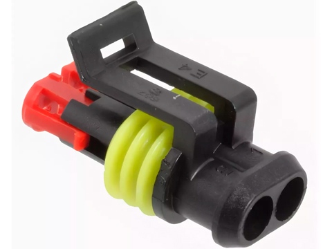 282080-1, Корпус разъема Superseal 1.5, розетка, 2PIN, TE Connectivity