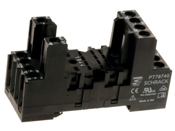 4-1415033-1, Гнездо реле, DIN-рейка, Винт, 6 А, 240 В, PT Series, TE Connectivity