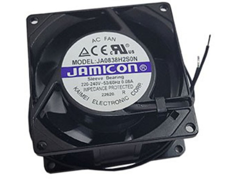 вентилятор 80х80х38мм 220В JA0838H2S0N-L, (скольжения), JAMICON вентилятор 80х80х38мм 220В JA0838H2S0N-L, (скольжения), JAMICON