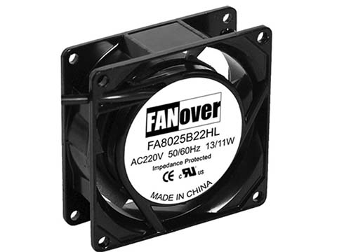 вентилятор 80х80х25мм 220В FA8025S22HL2 AC (скольжения) FANOVER вентилятор 80х80х25мм 220В FA8025S22HL2 AC (скольжения) FANOVER