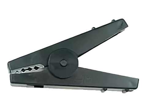 AG-250/B, Зажим 'Крокодил' с изолятором (черный), 50А, 80мм, DRAGON CITY