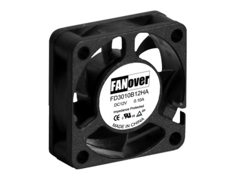 вентилятор 30х30х10мм 12В FD3010S12H2 DC (скольжения) FANOVER