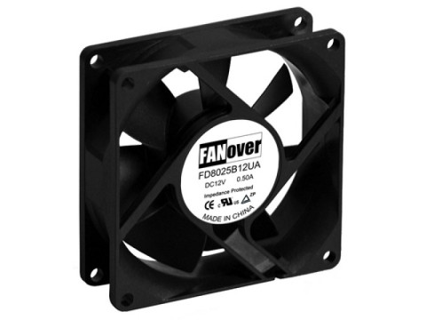 вентилятор 80х80х25мм 12В FD8025S12M2 DC (скольжения) FANOVER вентилятор 80х80х25мм 12В FD8025S12M2 DC (скольжения) FANOVER