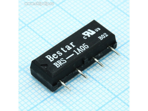 BRS-1A05, Реле герконовое 0.5А катушка 5В, BESTAR BRS-1A05, Реле герконовое 0.5А катушка 5В, BESTAR
