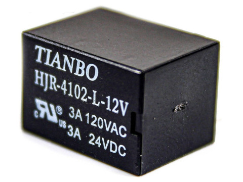HJR4102-L-12VDC-S-Z, Реле электромеханическое, TIANBO HJR4102-L-12VDC-S-Z, Реле электромеханическое, TIANBO